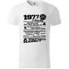 1977 v kocke - Tričko z organickej bavlny - 2XL ( Biela )