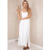 Biele dlhé letné šaty 6418, ZVOĽTE VEĽKOSŤ OBLEČENIA UNI ( S, M , L )
