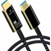 PremiumCord Ultra High Speed HDMI 2.1 optický fiber kábel 8K @ 60Hz, pozlátené 20m kphdm21t20