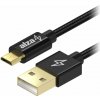 AlzaPower AluCore USB-A to Micro USB 1m Black APW-CBMU0071B