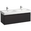 Laufen Pro S - Umývadlová skrinka, 126x45x39 cm, 2 zásuvky, grafit mat H4835710964801