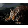 zuty Zuty - Maľovanie Podľa Čísel - Tiger Číhajúci V Tme (D. Rusty Rust), 80X100 Cm, Plátno (8596530188629)