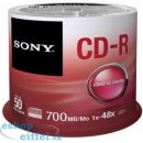 Médium na napaľovanie Sony CD-R 700MB 48x, 50ks