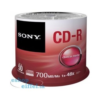 Sony CD-R 700MB 48x, 50ks