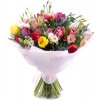 Sweet farebné tulipány lisiantus a eryngium