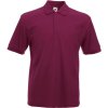 Fruit of the Loom Polokošile Heavy 65/35 Pique Polo, krátký rukáv COT-16320437003 L Burgundová