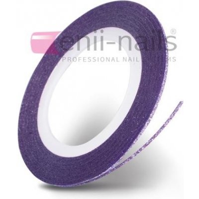 ENII NAILS Nail art flitrová páska - fialová, 1mm