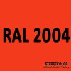 RAL 2004 akrylová auto farba lesklá alebo matná 1 liter + tužidlo + riedidlo (RAL2004 PURE ORANGE originálny odtieň akrylovej farby s lakom ( ČSN7620 ))