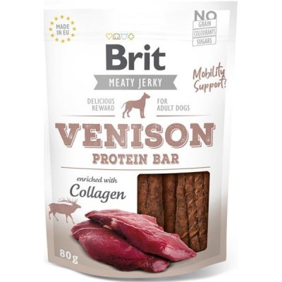 Brit Dog Jerky Venison Proteín Bar 80 g