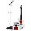 Ramiz Elektrická gitara s mikrofónom a zosilňovačom ZMU.HK 9010D biela