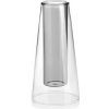 Dvojstenná cylindrická váza Doub 11,5×24 cm šedá