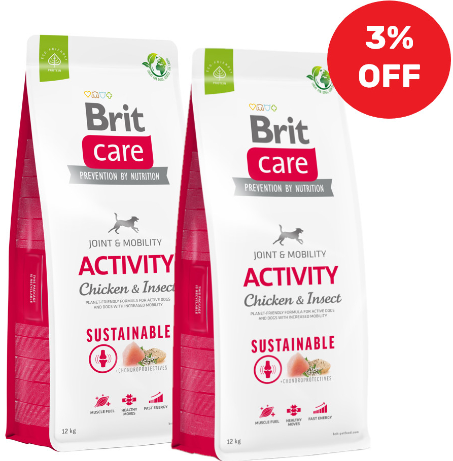 Brit Care Sustainable Activity Chicken & Insect 2 x 12 kg