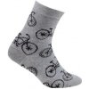Chlapčenské ponožky Bike W bledošedá