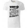 1985 v kocke - Tričko z organickej bavlny - M ( Biela )