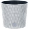 Prosperplast Kvetináč s vkladom Rato Round 20 cm biely