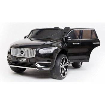 Beneo Elektrické autíčko Volvo XC90 čalúnené sedadlo 24 GHz Do kľúč 2 X motor dvojmiestne USB SD karta orginal licencia čierna