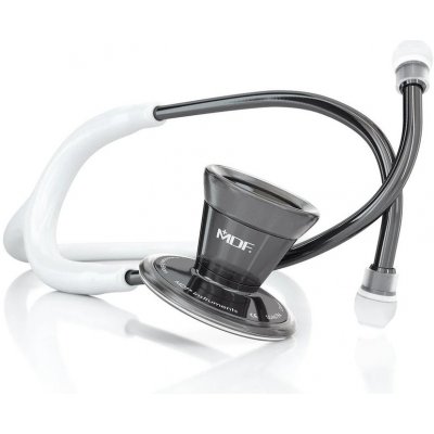 MDF 797 ProCardial® Stainless Steel Cardiology Stethoscope - White /Black Pearl