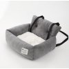 Hapet Autosedačka pre psa vystužená sivá