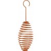 Špirála na lojové gule – závesné kovové kŕmidlo pre vtáky, 4 farby Farba: oranžová