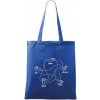 Kameň nožnice papier Spock - Taška bavlnená - 42 x 38 cm ( Kráľovská modrá )