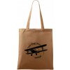 Still Plays With Planes - Taška bavlnená - 42 x 38 cm ( Cappuccino )
