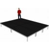 Power Dynamics Kompletné pódium 4x3m - výška 40cm vrátane schodov