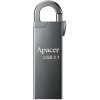 Apacer USB flash disk, USB 3.0, 16GB, AH15A, strieborný, AP16GAH15AA-1, USB A, s karabínkou (AP16GAH15AA-1)