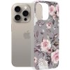 Techsuit Marble Series kryt na iPhone 15 Pro Max – Bloom of Ruth sivý