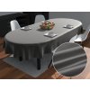 Biante Saténový oválny obrus polyesterový Satén LUX-004 Sivohnedý 120x180 cm
