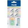Strúhadlo dvojité s nádobkou Milan Collectuib Pastel + 4 gumy 430 - blister
