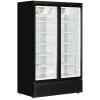 TEFCOLD Mraziaca skriňa | Atóm Maxi F2DB | krídlové, presklené dvere – 702 l – čierna