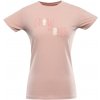 Dámske tričko s krátkym rukávom ALPINE PRO, SUMEKA Lososová,Biela L-L
