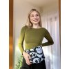 VFstyle pohánkový vankúš bedrový 50x20 cm Panda