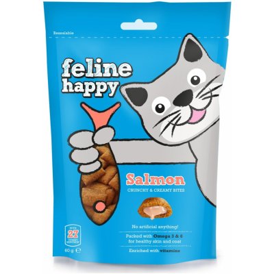 Mark&Chappell Feline Happy Crunchy & Creamy Bites Salmon 60 g