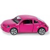 Siku Blister VW Beetle ružový s nálepkami 1:55