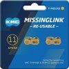 Missinglink KMC 11R Ti-N Gold 2 ks pro retezy 5,65mm,11-st.,re-usable