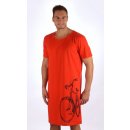 Bicykl pánská noční košile kr.rukáv červená