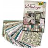 Kreatívny papier Folia Vintage II 24 x 34 cm / 20 hárkov (Folia papierový blok s motívom)