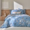 Bavlnená posteľná bielizeň Anne modrosivá 143