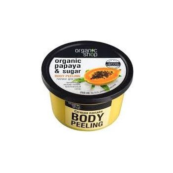 Organic Shop telový peeling Papája a Cukor 250 ml