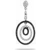 Blink-Blink Prívesok z bieleho zlata s bielymi a čiernymi diamantami 0.26 ct 7019BDV