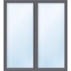 Aron Basic dvojkrídlové so štulpom ESG biele/antracit 1300 x 2050 mm