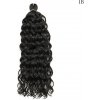 Hawai curly hair na zapletanie - kanekalon - čierna