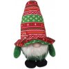 Dog Fantasy Winter Tale trpaslík pískací zeleno-červený 30cm