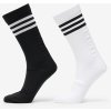 adidas 3 Stripes Textured Crew Socks 2-Pack White/ Black S S