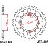 JT Hliníková reťazová rozeta JT JTA 895-49BLU 49)T, nt((428 modrá