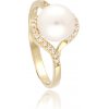 Moiss RPA00109 Prsteň zo žltého zlata s perlou