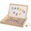 Playtive drevené hracie súpravy magnetický box čísla a písmená