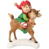 Dekorácia elf s jelenčekom 21cm