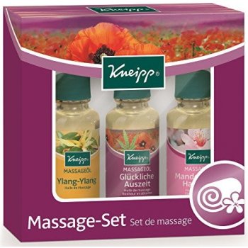 Kneipp masážnych olejov 3 x 20 ml Masážní olej Mandlové květy 20 ml + Masážní olej Divoká růže 20 ml + Masážní olej Ylang-ylang 20 ml darčeková sada